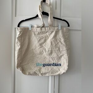 The Guardian Canvas Tote Bag Newspaper Literary Tote